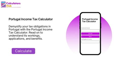 income tax calculator portugal|Portugal Income Tax Calculator